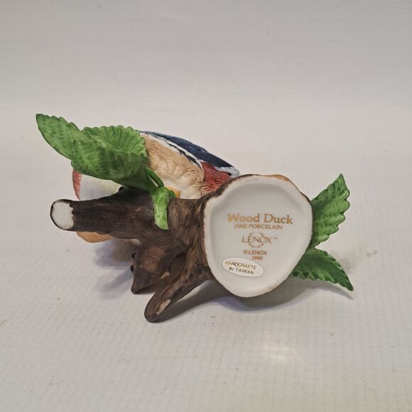 Lenox Fine Porcelain WOOD DUCK From The Garden Birds Collection 1990 Figurine - Picture 7 of 10